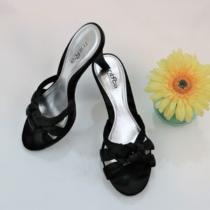 Kenneth Cole Formal Black Backless Sling Heel 7.5